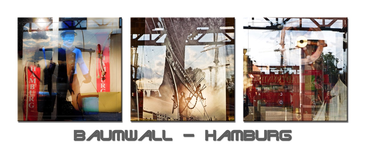 Hamburg Bilder Fotos Motive Collagen Spiegelung Baumwall