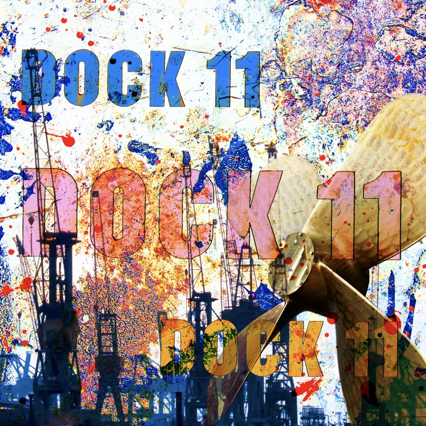 Motiv Dock 11 Kräne und Schiffsschraube