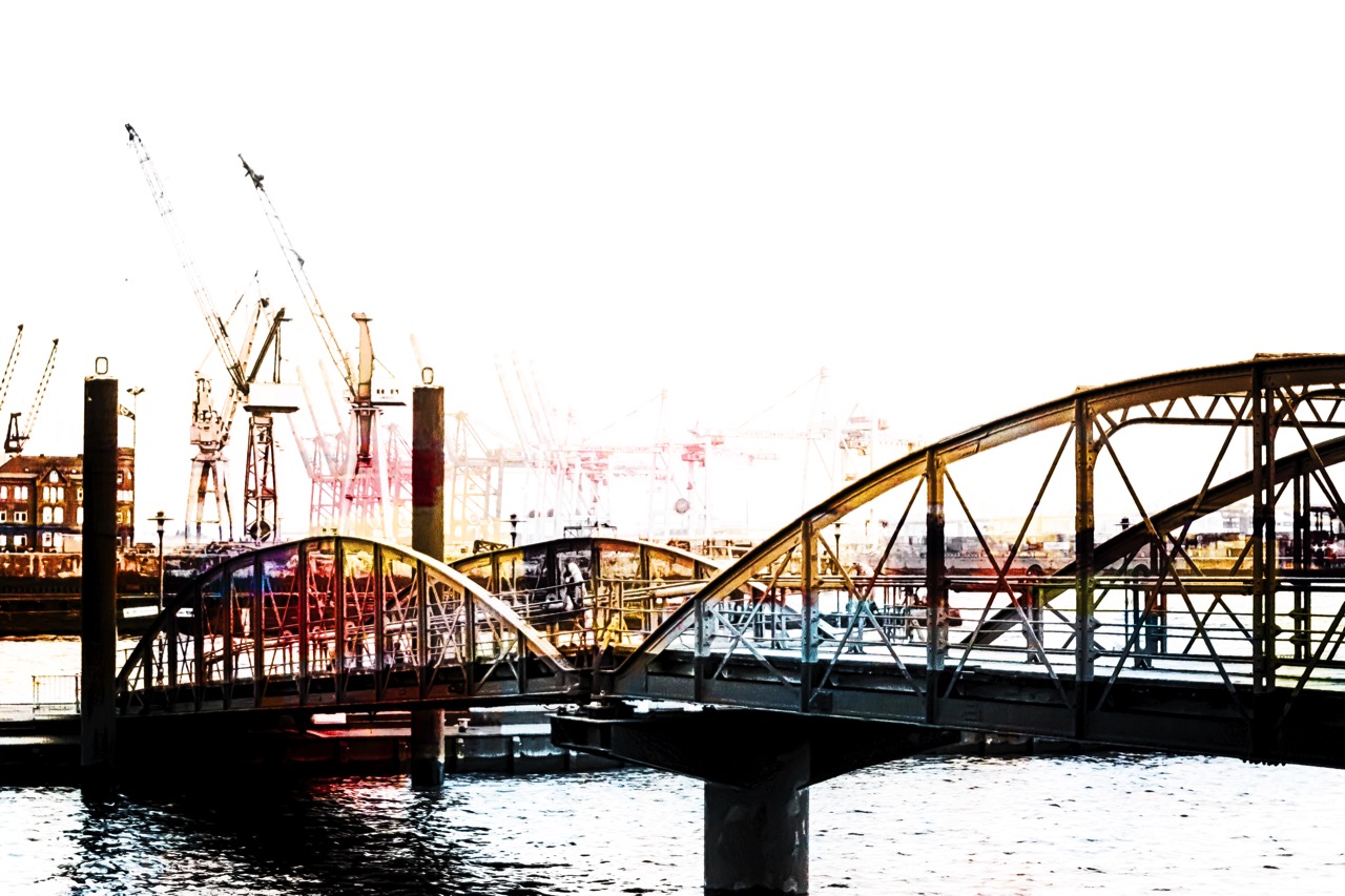 Motiv Brücke am Fischmarkt, koloriert