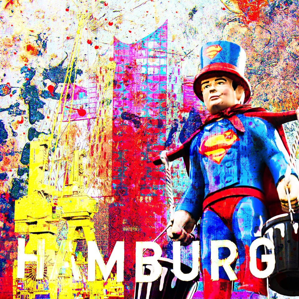 Hamburg Bilder Fotos Motive Collagen Hummel Elbphiharmonie