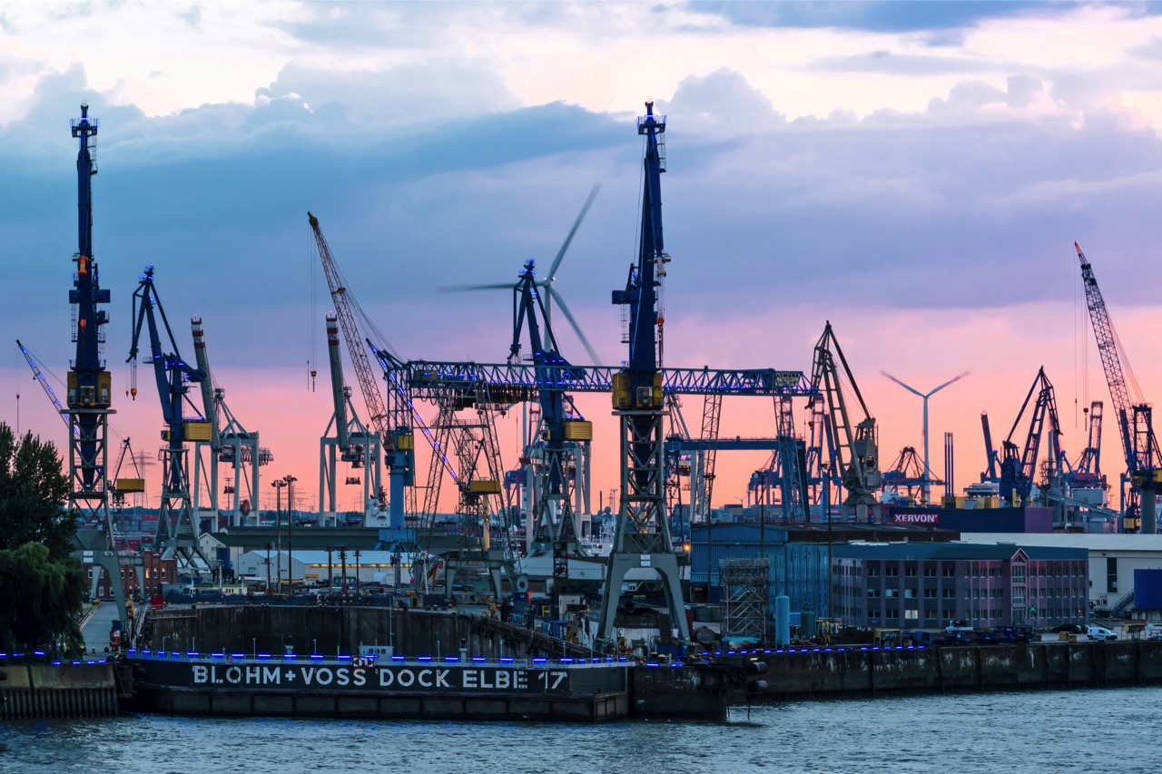 Hamburg Hafen Motive Bild Bilder Foto Fotos Blohm Voss