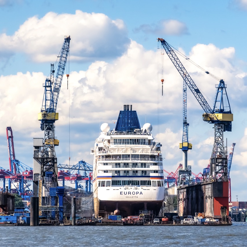 Hamburg Hafen Motive Bild Bilder Foto Fotos Blohm Voss Dock Europa