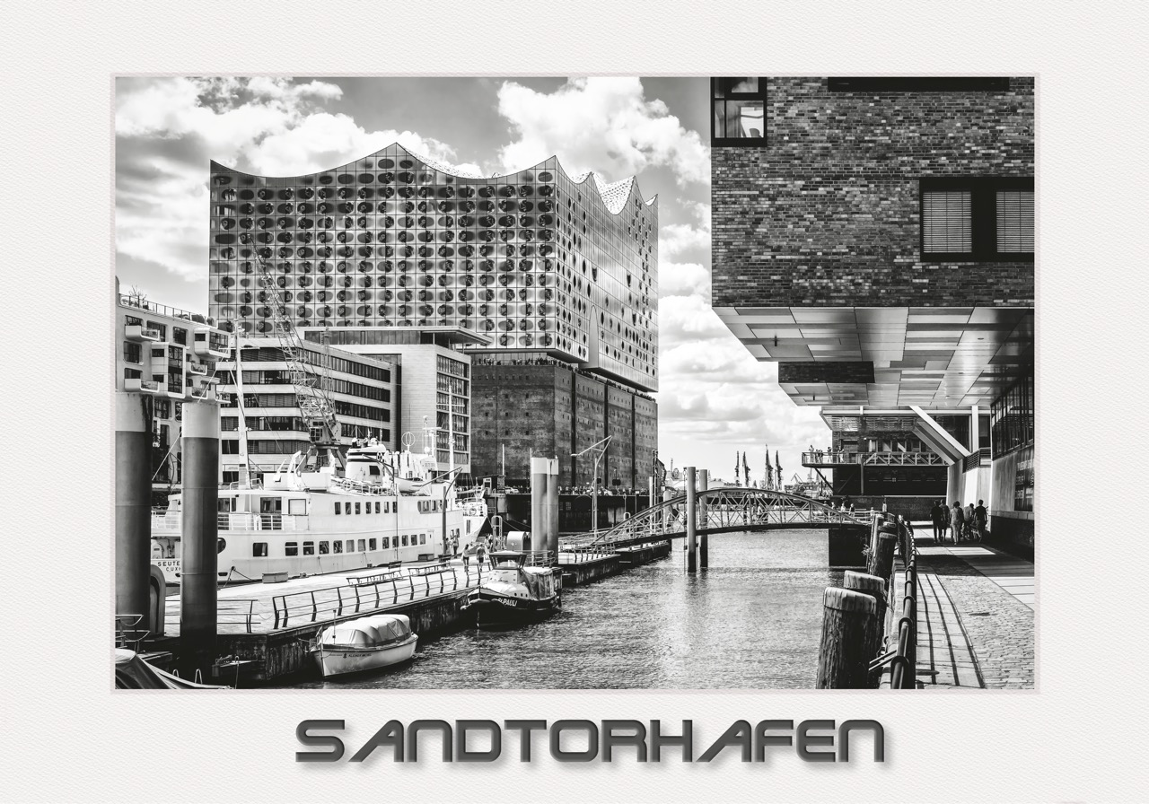 Motiv Sandtorhafen, Blick auf Elbphilharmonie