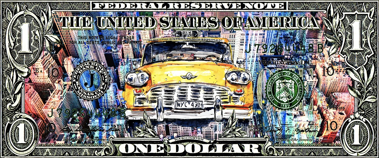 Motiv Dollar with NYC Cab, bunt