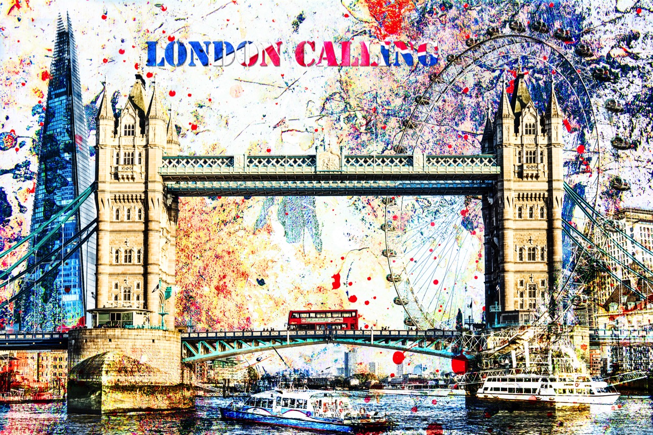 Motiv London Tower Bridge Collage