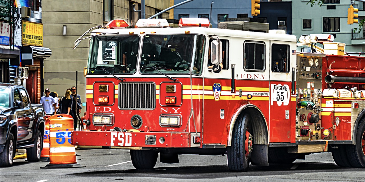 New York Motive Bild Bilder Foto Fotos Fire Engine