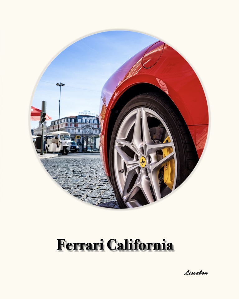 Ferrari California Motive Poster Bild Bilder Foto Fotos Collagen