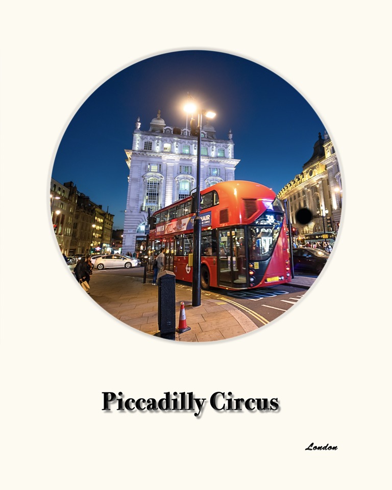 Motiv Piccadilly Circus, Bus