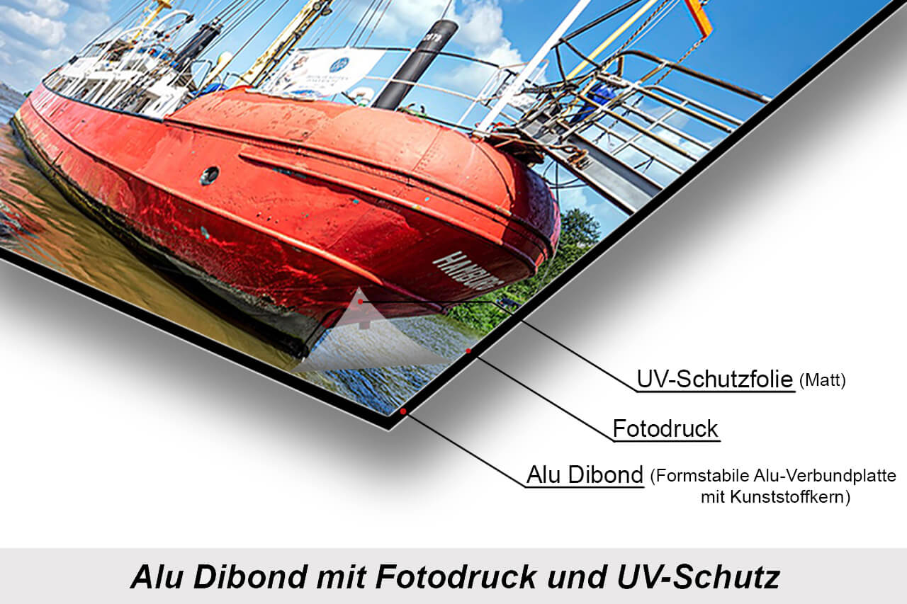 Motiv auf Aludibond